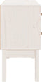 vidaXL - Wandkast - 90x40x78 - cm - massief - grenenhout - wit