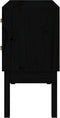 vidaXL - Wandkast - 90x40x78 - cm - massief - grenenhout - zwart