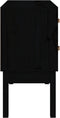 vidaXL - Wandkast - 90x40x78 - cm - massief - grenenhout - zwart