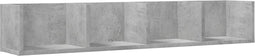 vidaXL - Wandkast - 99x18x16,5 - cm - bewerkt - hout - betongrijs