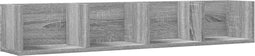 vidaXL - Wandkast - 99x18x16,5 - cm - bewerkt - hout - grijs - sonoma - eikenkleurig