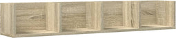 vidaXL - Wandkast - 99x18x16,5 - cm - bewerkt - hout - sonoma - eikenkleurig