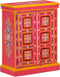 vidaXL - Wandkast - handgeschilderd - massief - mangohout - roze