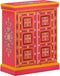 vidaXL - Wandkast - handgeschilderd - massief - mangohout - roze