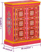 vidaXL - Wandkast - handgeschilderd - massief - mangohout - roze