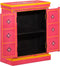 vidaXL - Wandkast - handgeschilderd - massief - mangohout - roze