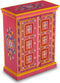 vidaXL - Wandkast - handgeschilderd - massief - mangohout - roze
