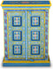 vidaXL - Wandkast - handgeschilderd - massief - mangohout - turquoise