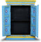 vidaXL - Wandkast - handgeschilderd - massief - mangohout - turquoise