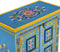 vidaXL - Wandkast - handgeschilderd - massief - mangohout - turquoise