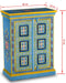 vidaXL - Wandkast - handgeschilderd - massief - mangohout - turquoise
