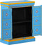vidaXL - Wandkast - handgeschilderd - massief - mangohout - turquoise