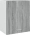 vidaXL - Wandkast - hangend - 50x31x60 - cm - bewerkt - hout - grijs - sonoma - eiken