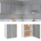 vidaXL - Wandkast - hangend - 50x31x60 - cm - bewerkt - hout - grijs - sonoma - eiken