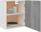 vidaXL - Wandkast - hangend - 50x31x60 - cm - bewerkt - hout - grijs - sonoma - eiken
