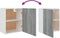 vidaXL - Wandkast - hangend - 50x31x60 - cm - bewerkt - hout - grijs - sonoma - eiken