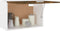vidaXL - Wandkast - hangend - 60x31x40 - cm - bewerkt - hout - gerookt - eikenkleurig
