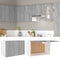 vidaXL - Wandkast - hangend - 60x31x40 - cm - bewerkt - hout - grijs - sonoma - eiken