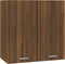 vidaXL - Wandkast - hangend - 60x31x60 - cm - bewerkt - hout - bruin - eikenkleur