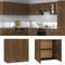 vidaXL - Wandkast - hangend - 60x31x60 - cm - bewerkt - hout - bruin - eikenkleur