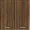 vidaXL - Wandkast - hangend - 60x31x60 - cm - bewerkt - hout - bruin - eikenkleur
