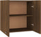 vidaXL - Wandkast - hangend - 60x31x60 - cm - bewerkt - hout - bruin - eikenkleur