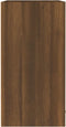 vidaXL - Wandkast - hangend - 60x31x60 - cm - bewerkt - hout - bruin - eikenkleur