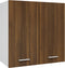 vidaXL - Wandkast - hangend - 60x31x60 - cm - bewerkt - hout - bruin - eikenkleur