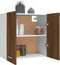 vidaXL - Wandkast - hangend - 60x31x60 - cm - bewerkt - hout - bruin - eikenkleur