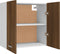 vidaXL - Wandkast - hangend - 60x31x60 - cm - bewerkt - hout - bruin - eikenkleur