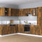 vidaXL - Wandkast - hangend - 60x31x60 - cm - bewerkt - hout - gerookt - eikenkleurig
