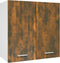 vidaXL - Wandkast - hangend - 60x31x60 - cm - bewerkt - hout - gerookt - eikenkleurig