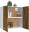 vidaXL - Wandkast - hangend - 60x31x60 - cm - bewerkt - hout - gerookt - eikenkleurig