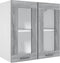 vidaXL - Wandkast - hangend - 60x31x60 - cm - bewerkt - hout - grijs - sonoma - eiken