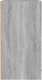 vidaXL - Wandkast - hangend - 60x31x60 - cm - bewerkt - hout - grijs - sonoma - eiken