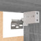 vidaXL - Wandkast - hangend - 60x31x60 - cm - bewerkt - hout - grijs - sonoma - eiken