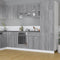vidaXL - Wandkast - hangend - 60x31x60 - cm - bewerkt - hout - grijs - sonoma - eiken