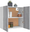 vidaXL - Wandkast - hangend - 60x31x60 - cm - bewerkt - hout - grijs - sonoma - eiken