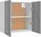 vidaXL - Wandkast - hangend - 60x31x60 - cm - bewerkt - hout - grijs - sonoma - eiken