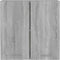 vidaXL - Wandkast - hangend - 60x31x60 - cm - bewerkt - hout - grijs - sonoma - eiken