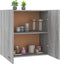 vidaXL - Wandkast - hangend - 60x31x60 - cm - bewerkt - hout - grijs - sonoma - eiken