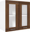vidaXL - Wandkast - hangend - 60x31x60 - cm - bewerkt - hout - bruineikenkleurig