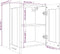 vidaXL - Wandkast - hangend - 60x31x60 - cm - bewerkt - hout - bruineikenkleurig