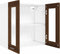 vidaXL - Wandkast - hangend - 60x31x60 - cm - bewerkt - hout - bruineikenkleurig