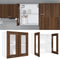 vidaXL - Wandkast - hangend - 60x31x60 - cm - bewerkt - hout - bruineikenkleurig