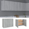 vidaXL - Wandkast - hangend - 80x31x60 - cm - bewerkt - hout - grijs - sonoma - eiken