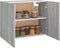 vidaXL - Wandkast - hangend - 80x31x60 - cm - bewerkt - hout - grijs - sonoma - eiken
