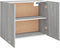 vidaXL - Wandkast - hangend - 80x31x60 - cm - bewerkt - hout - grijs - sonoma - eiken