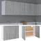 vidaXL - Wandkast - hangend - 80x31x60 - cm - bewerkt - hout - grijs - sonoma - eiken