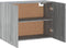vidaXL - Wandkast - hangend - 80x31x60 - cm - bewerkt - hout - grijs - sonoma - eiken